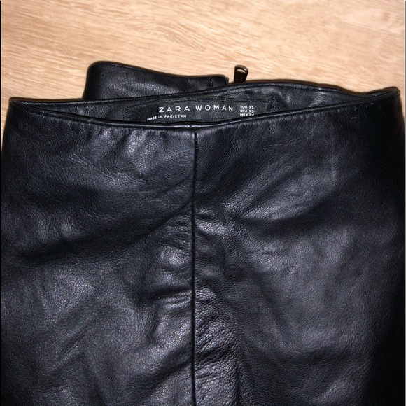Zara Dresses & Skirts - Leather Zara Skirt